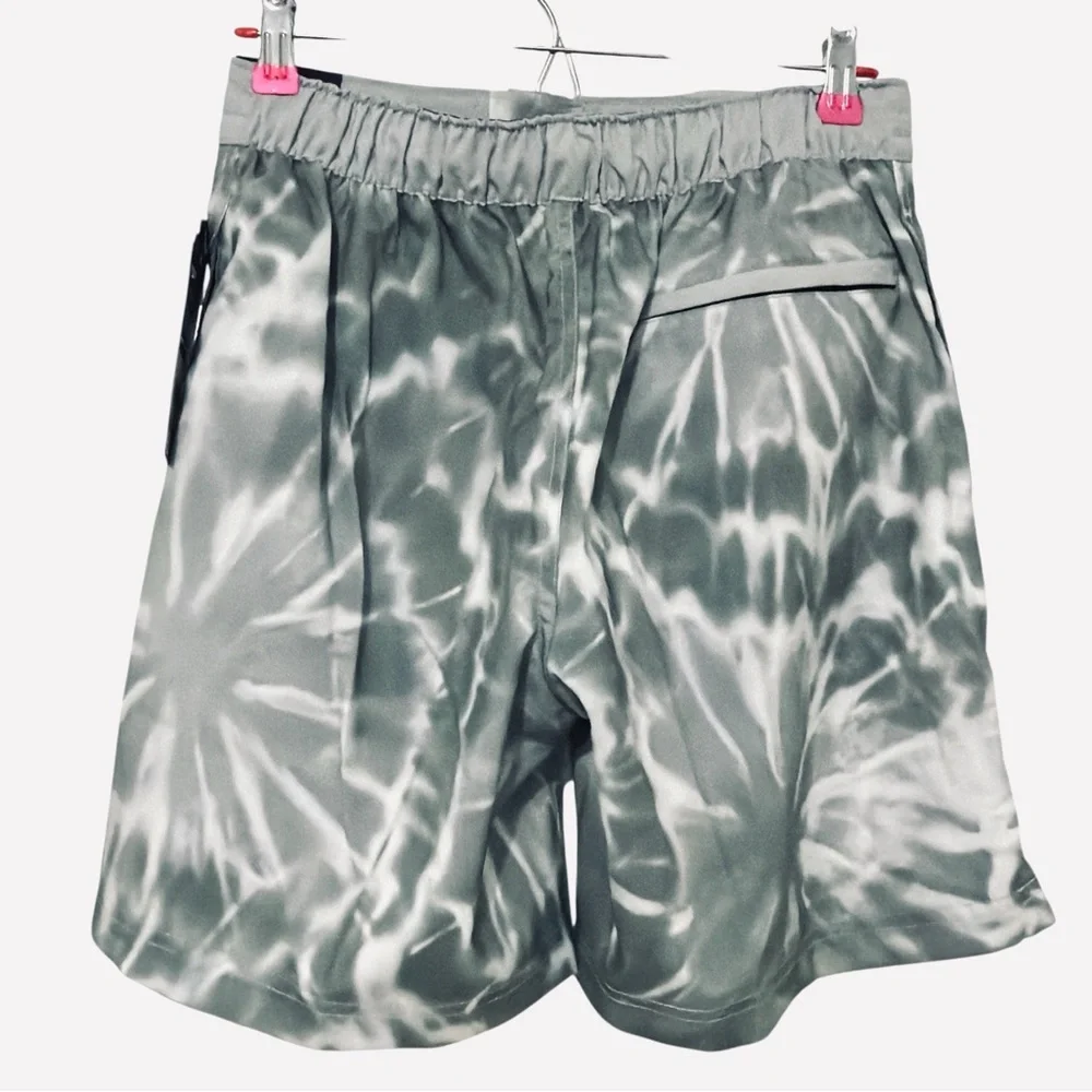 Speedo Men's Swim Trunk Knee Length Boardshort Bondi Printed Gray/White Size S